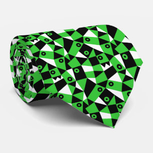 Geometric Abstract 030919 - Spring Green Tie