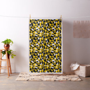 Geometric Abstract 050919 - Amber Fabric
