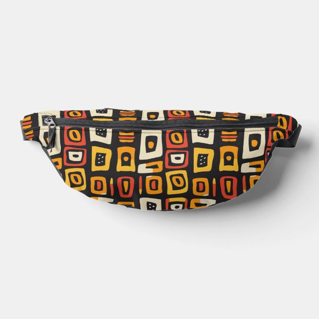 Geometric Abstract African Pattern Bum Bags (Lay Down)