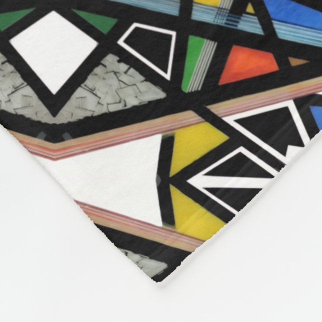Geometric Abstract Art Blanket (Corner)