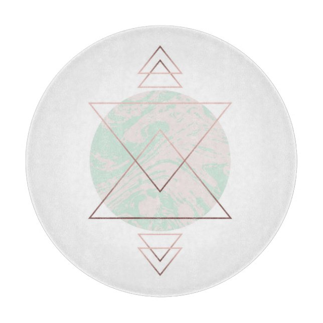 Geometric Abstract Art Design Cutting Board (Front)