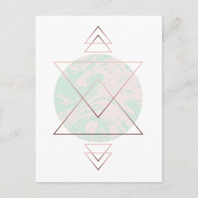 Geometric Abstract Art Design Postcard (Front)