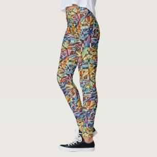 Geometric Abstract Art Leggings