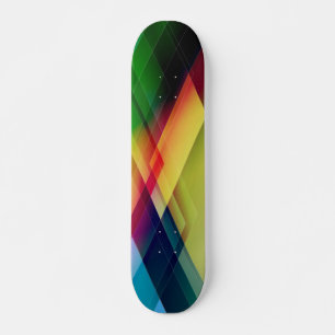 Geometric Abstract Art Skateboard