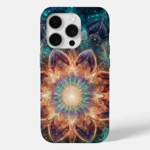 Geometric Abstract Art – Star Portal iPhone 15 Pro Case