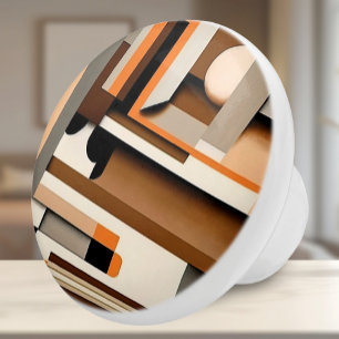 Geometric Abstract Ceramic Knob