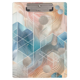 Geometric Abstract Clipboard – Modern Design