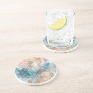 Geometric Abstract Coasters – Modern Design