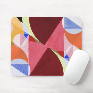 Geometric Abstract Colour Blocks Painting Mouse Pad