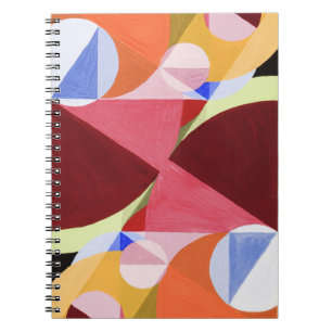 Geometric Abstract Colour Blocks Painting Notebook