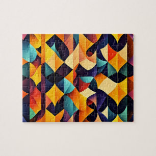 Geometric Abstract Colourful Jigsaw Puzzle