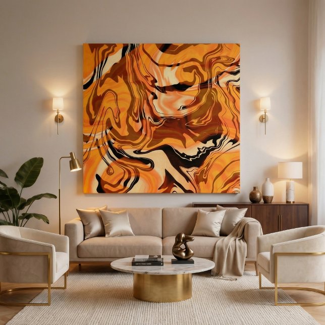  Geometric abstract contemporary shapes stretched Canvas Print (Creator Uploaded)