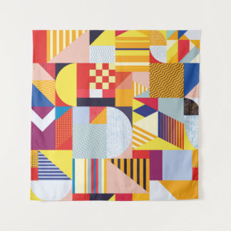Geometric Abstract Decorative Vintage Pattern Tapestry