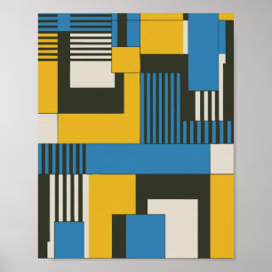 Geometric Abstract Design Poster
