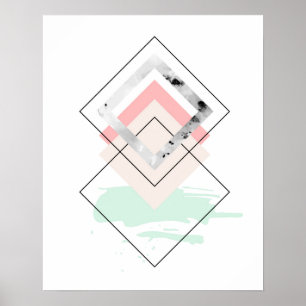 Geometric Abstract Design Poster