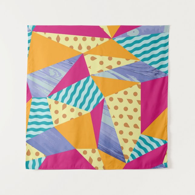 Geometric, abstract elements: decorative seamless  tapestry (Front)