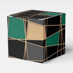 Geometric, abstract favour box