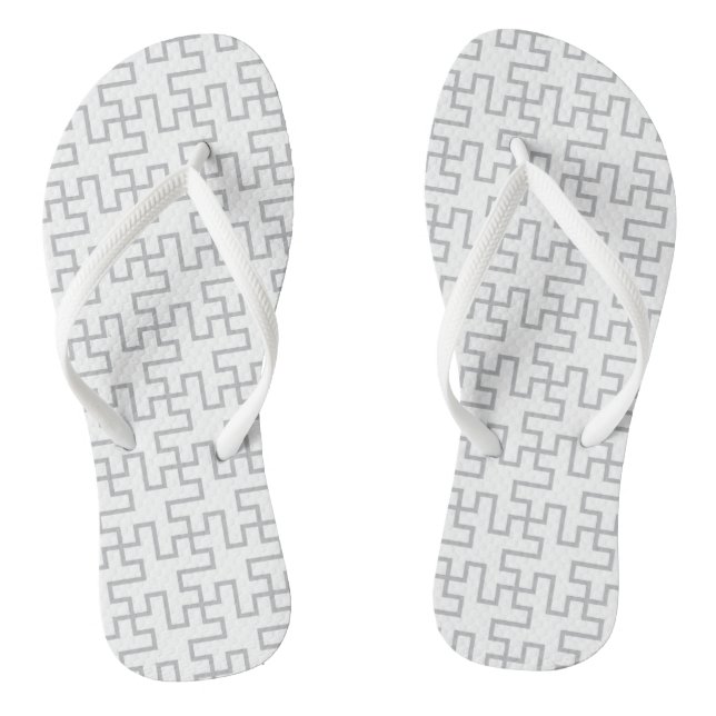 Geometric Abstract Floor Design Jandals (Footbed)