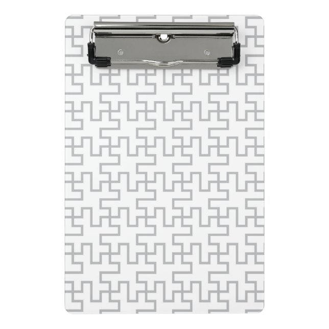 Geometric Abstract Floor Design Mini Clipboard (Front)