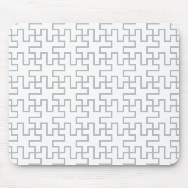 Geometric Abstract Floor Design Mouse Pad (Front)
