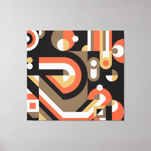 Geometric Abstract: Futuristic Artwork Design. Canvas Print