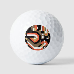 Geometric Abstract: Futuristic Artwork Design. Golf Balls