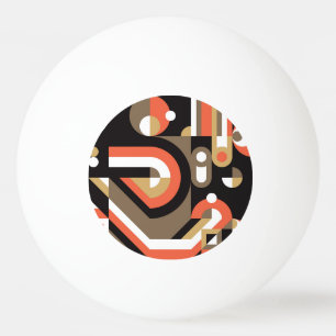 Geometric Abstract: Futuristic Artwork Design. Ping Pong Ball