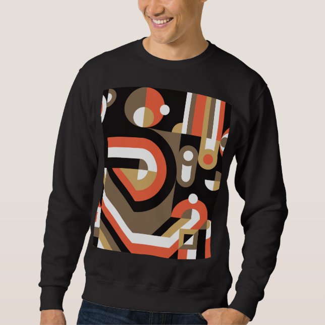 Geometric Abstract: Futuristic Artwork Design. Sweatshirt (Front)