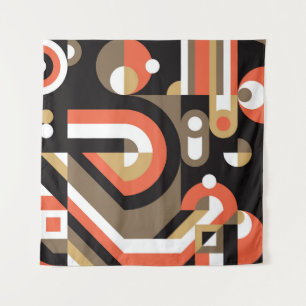 Geometric Abstract: Futuristic Artwork Design. Tapestry