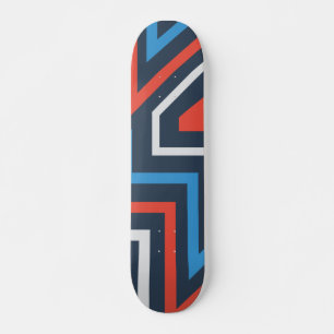Geometric Abstract Graffiti Pattern Skateboard