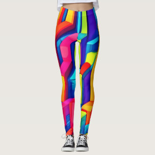 Geometric Abstract Harmony Leggings