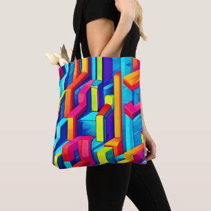 Geometric Abstract Harmony Tote Bag