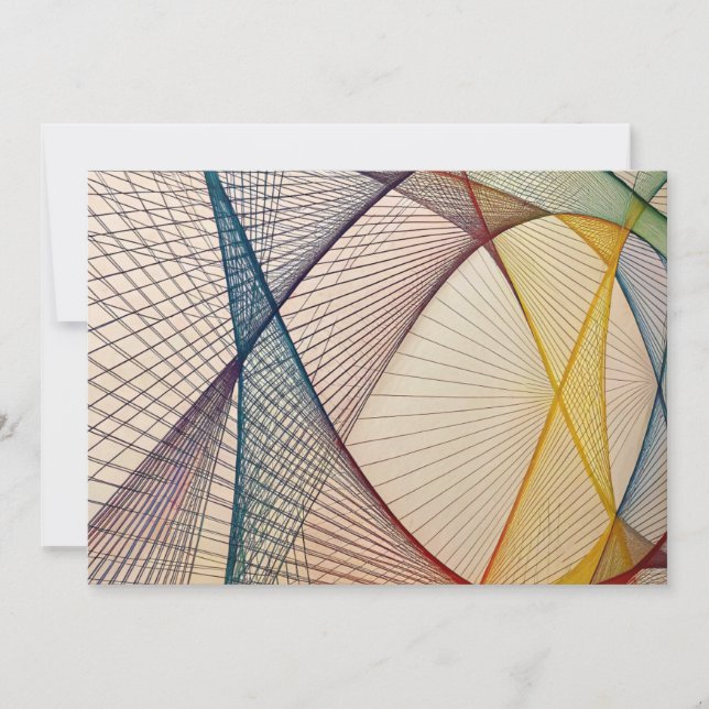 Geometric Abstract Invitation Card (Front)