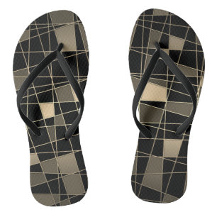 Geometric, abstract jandals