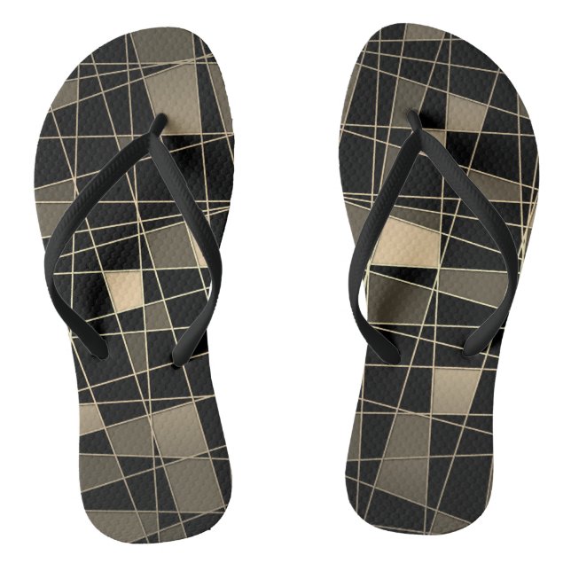 Geometric, abstract jandals (Footbed)