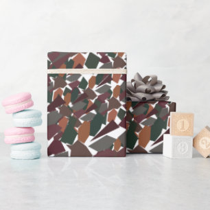 Geometric Abstract Mid Century Modern Wrapping Paper