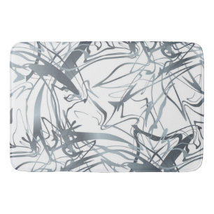 Geometric Abstract Minimal Modern Shapes Design Bath Mat