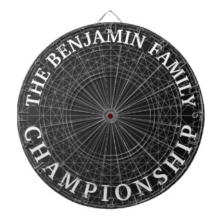 geometric abstract modern customisable family gift dartboard