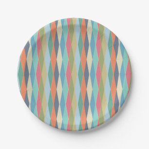 Geometric, abstract. paper plate