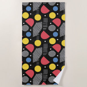 Geometric Abstract Pattern Beach Towel