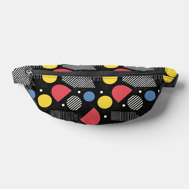 Geometric Abstract Pattern Bum Bags (Lay Down)