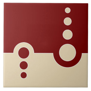 Geometric, abstract pattern, modern, circles tile