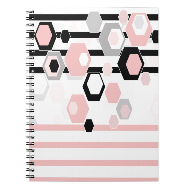 Geometric abstract pattern notebook (Front)