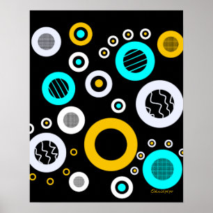 Geometric abstract poster