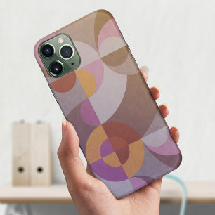 Geometric abstract Retro circles Elegant colourful Case-Mate iPhone Case