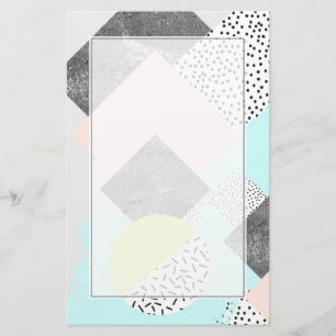 Geometric Abstract Scandi Design Stationery