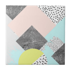 Geometric Abstract Scandi Design Tile