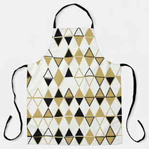 Geometric abstract seamless pattern of coloured sh apron