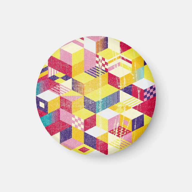 Geometric, abstract seamless vintage design. magnet (Front)