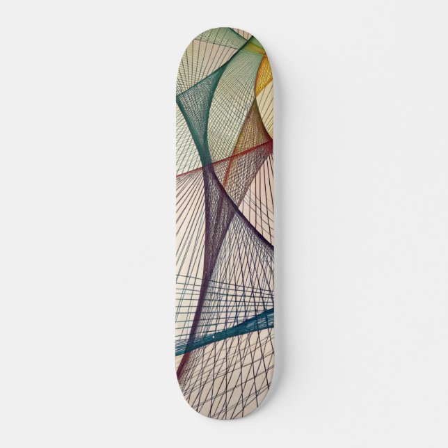 Geometric Abstract Skateboard Deck (Front)